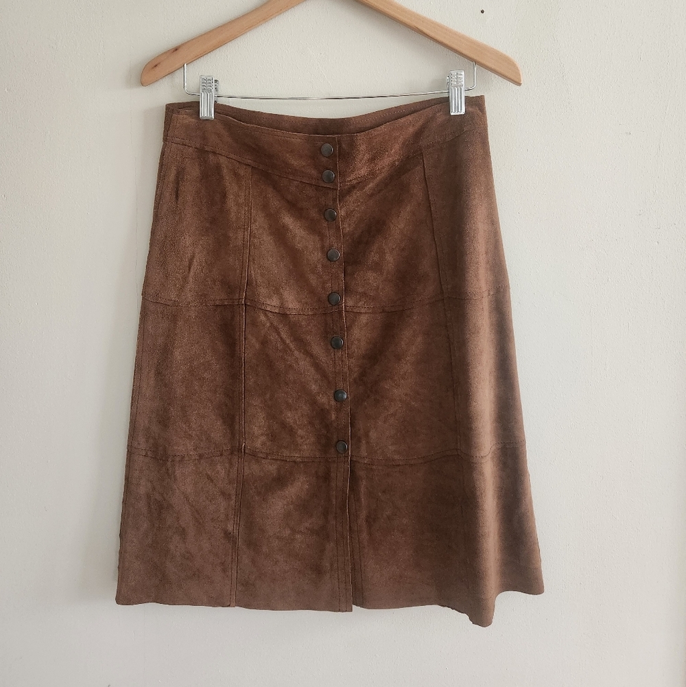GAP Vintage SUEDE Patchwork Skirt